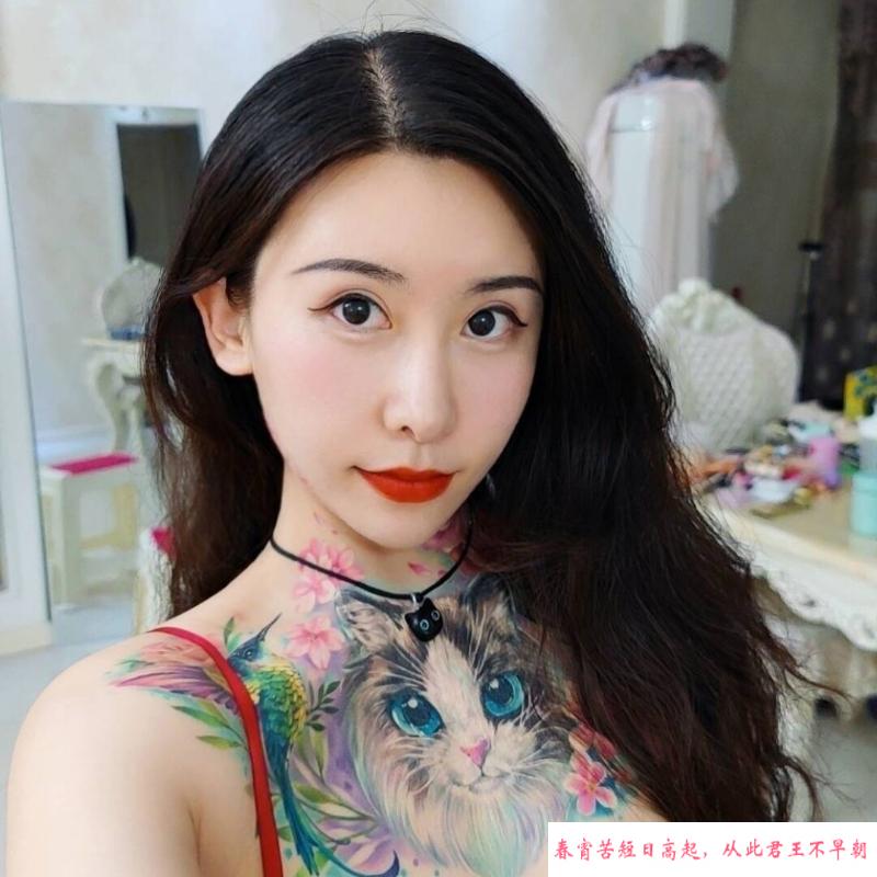 猫纹身高冷范御姐 第1张